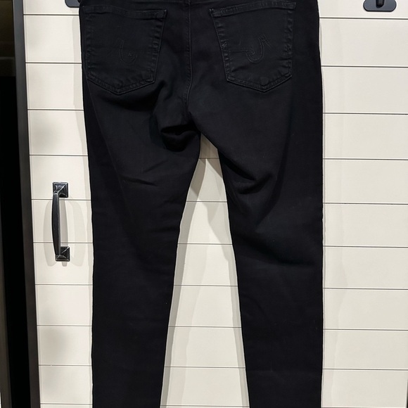 Adriano Goldschmied black distressed skinny ankle Jean. Great brand!  Size 31. - Picture 8 of 8